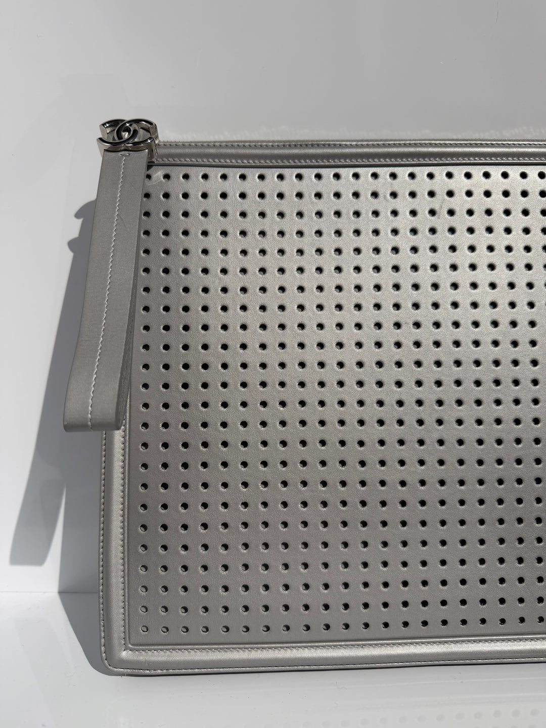 Chanel Rare LED XL Clutch Silver 2017