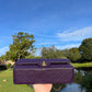 Chanel Purple Medium Vintage Caviar Classic Flap