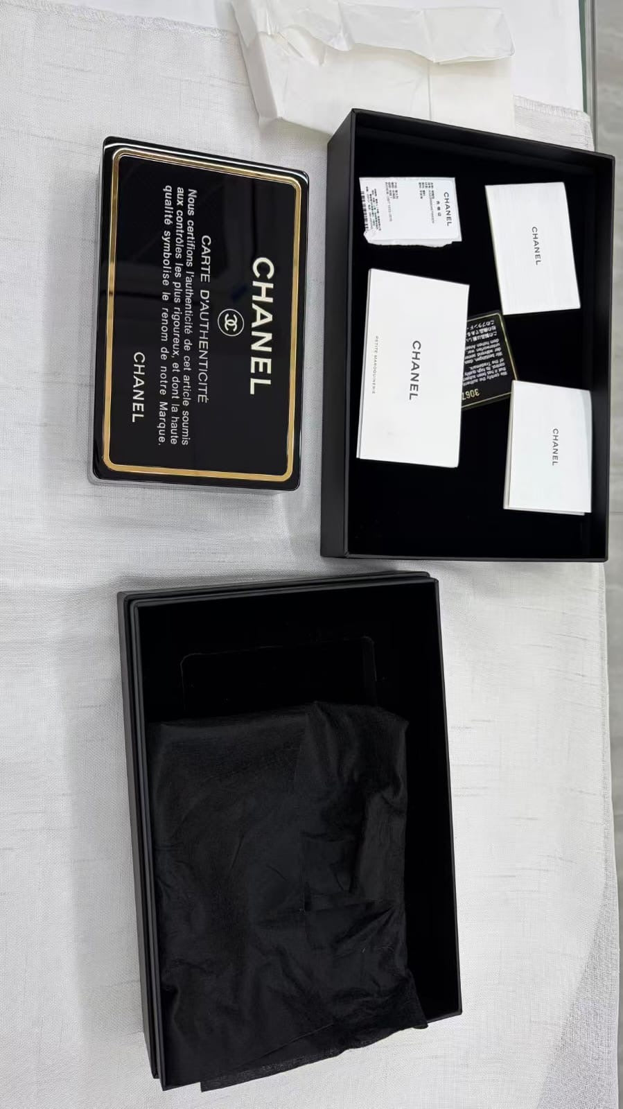 Chanel Limited Edition Black Authenticity Card Minaudière