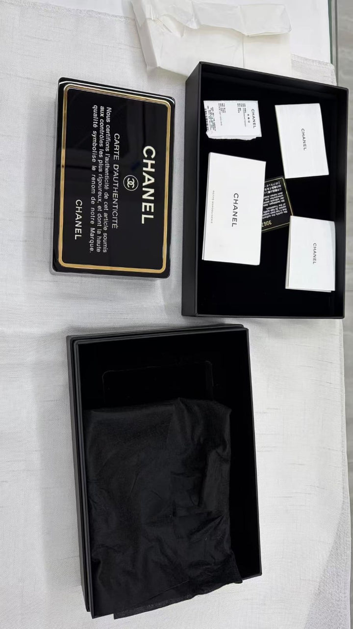 Chanel Limited Edition Black Authenticity Card Minaudière