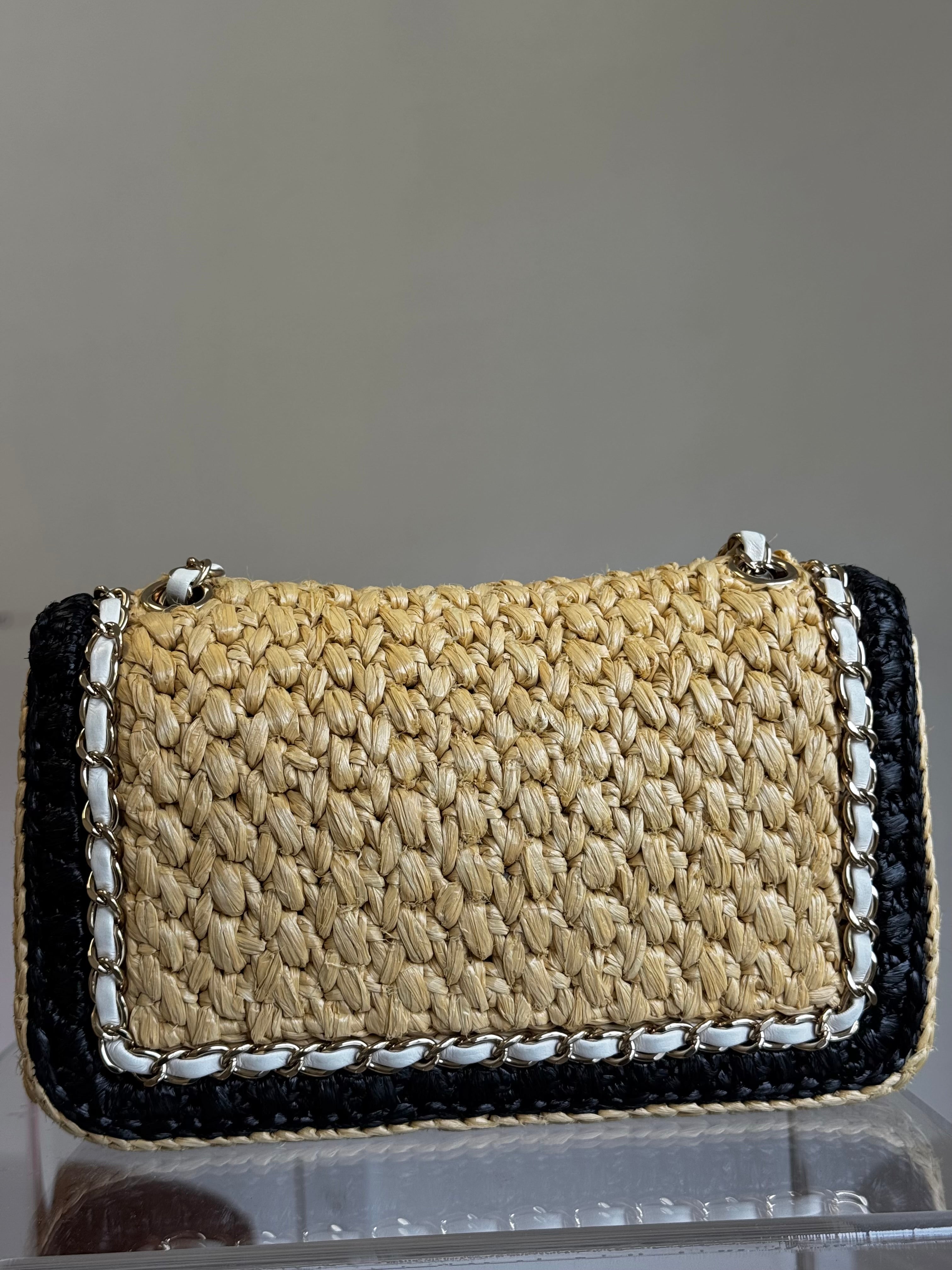 Chanel 24C Venice Beach Medium Braided Raffia Flap Bag – Its A Luv