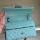 Chanel 20C Tiffany Blue Medium Caviar Flap Bag