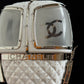 Chanel White Ski Gondola Swarovski Minaudiere