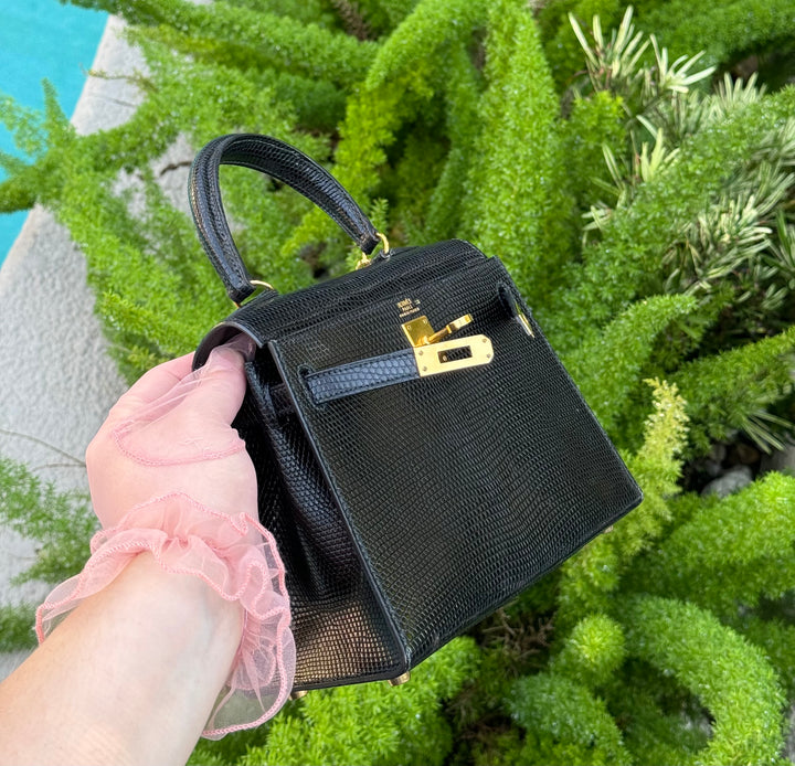 Hermes Vintage Lizard Kelly Sellier 20