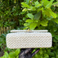 Chanel 18C Tan Ancient Greece Raffia Crochet Flap Bag