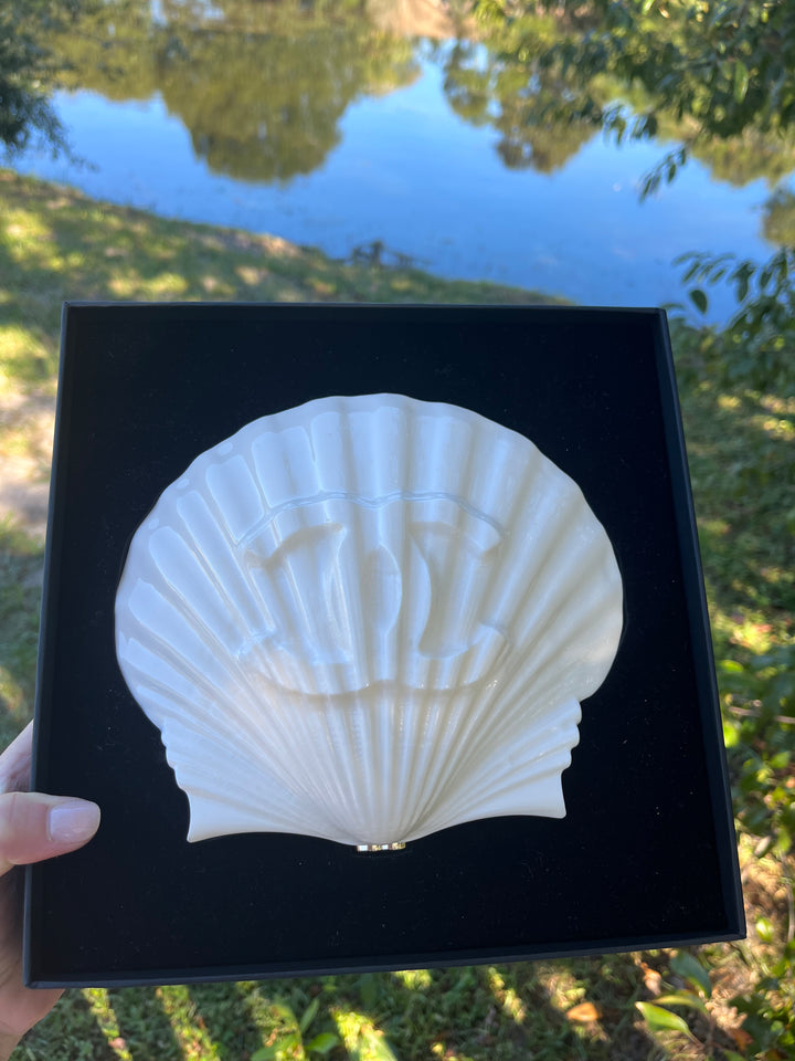 Chanel 19S White Runway Shell Minaudiere
