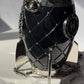 Chanel Limited Edition Black Lucite and Crystal Rocket Ship