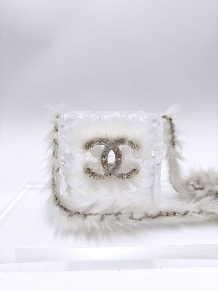 Chanel RARE Runway Acrylic Crystal CC Ice Cube Minaudiere