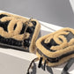 Chanel Shiny Crumpled Sheepskin Shearling CC Mania Waist Bag