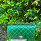 Chanel 18S Emerald Green Caviar Mini Flap Bag