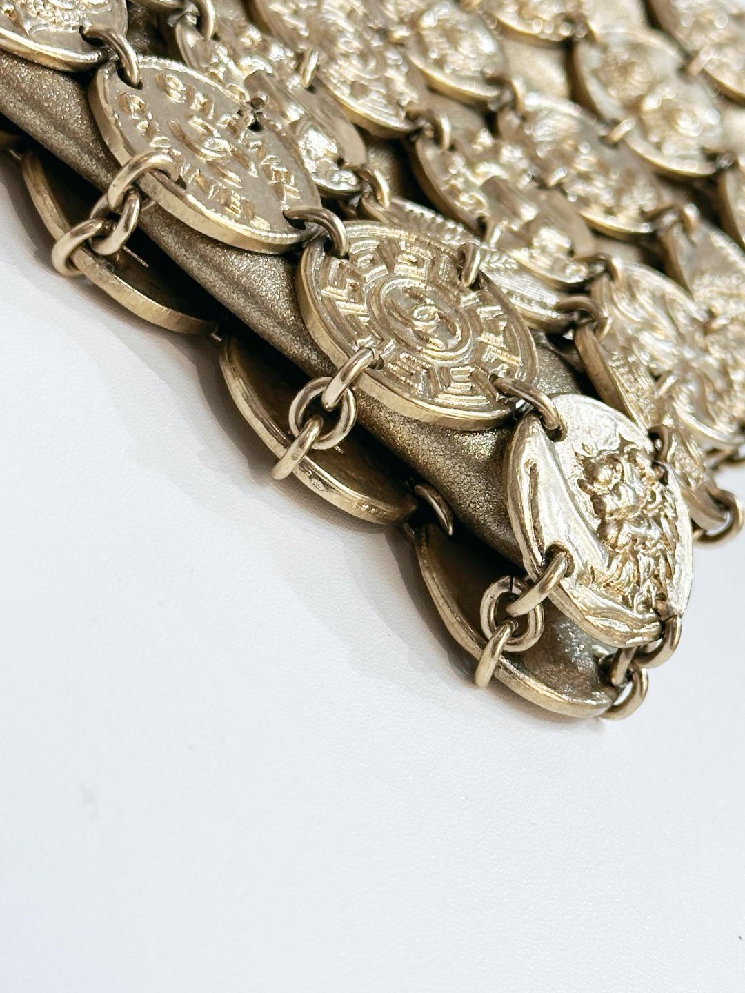 Chanel 18C Metiers D’art Gold Medallion Evening Bag