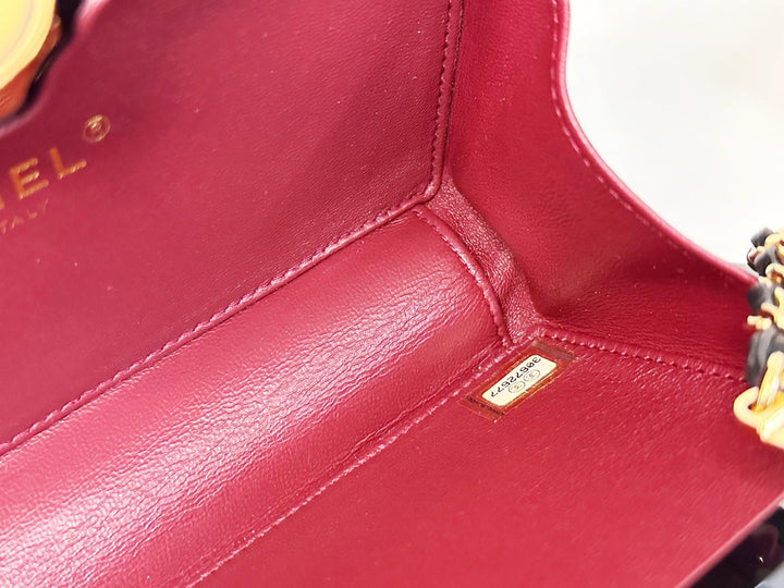 Chanel Limited Edition Black Authenticity Card Minaudière