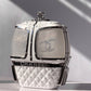 Chanel White Ski Gondola Swarovski Minaudiere