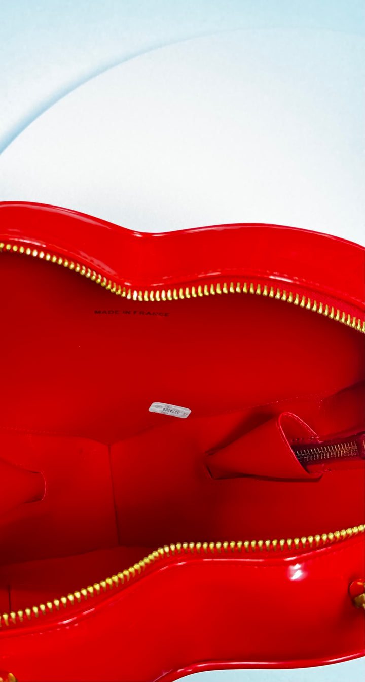 Chanel 1995 CC Barbie Red Heart Vanity Bag