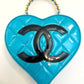 Chanel 1995 CC Blue Heart Vanity Bag