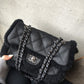 Chanel Medium Black Shearling Coco Neige Flap