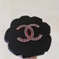 Chanel 2018 Runway Pink Strass & Resin Camelia Minaudiere