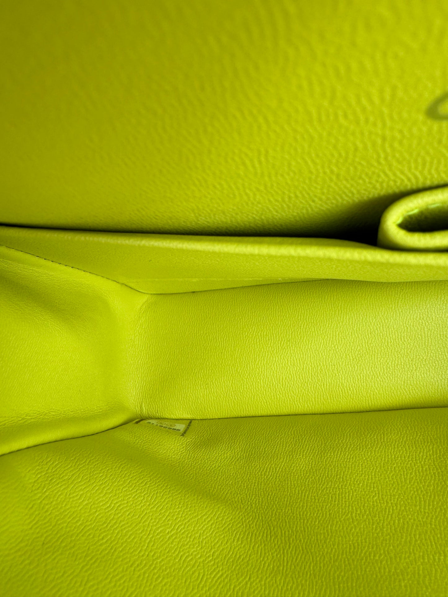 Chanel 21S Yellow Neon Lambskin Medium Flap Bag