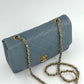 Chanel Baby Blue 24K Medium Caviar Diana Flap Bag