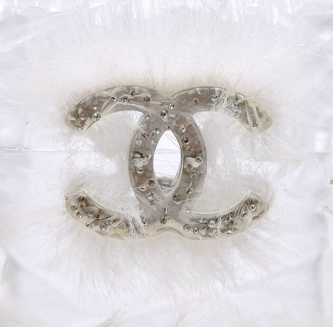Chanel RARE Runway Acrylic Crystal CC Ice Cube Minaudiere