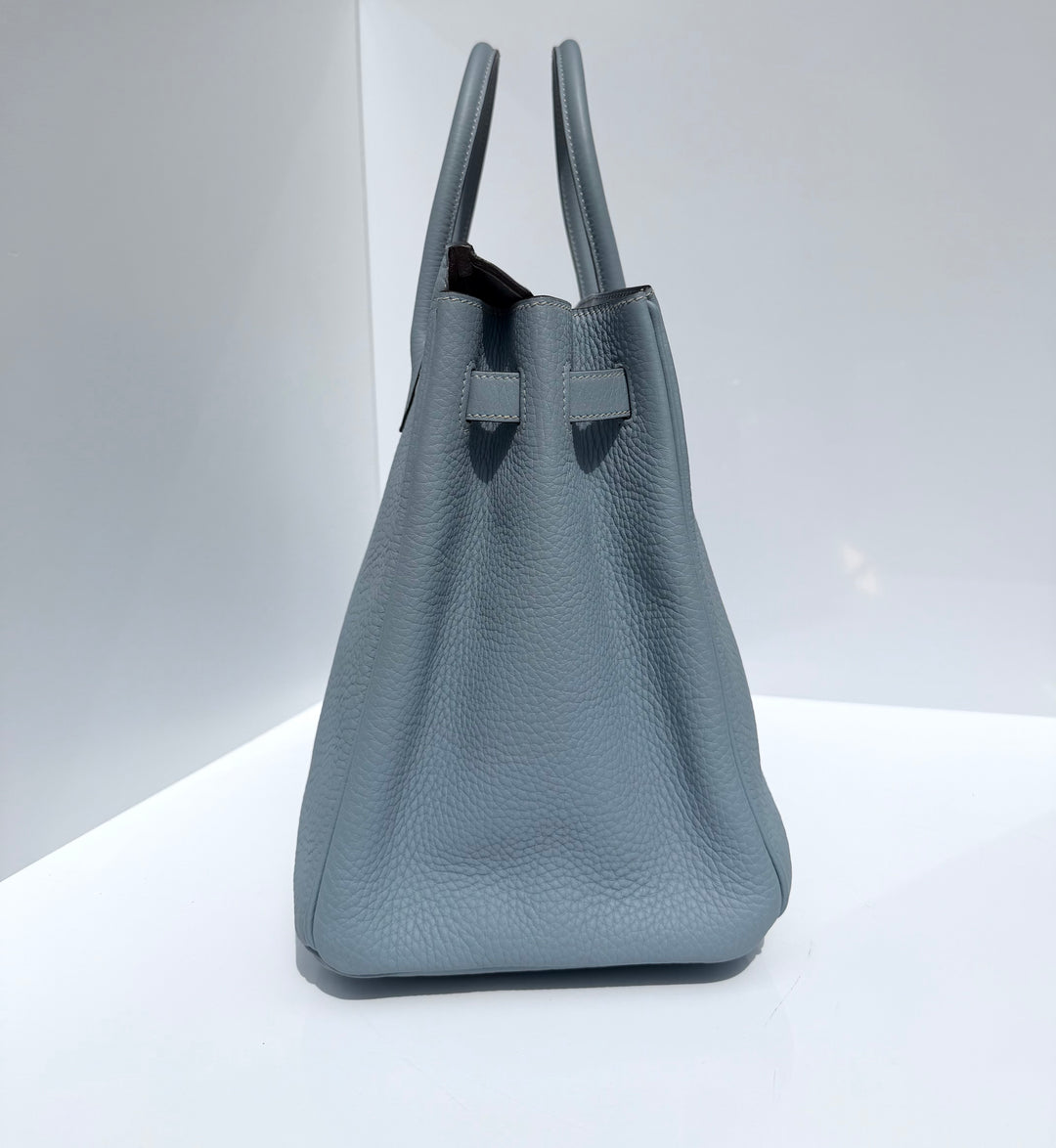 Hermès Birkin 35 Bleu Lin Togo Gold Hardware 2012