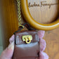 Salvatore Ferragamo Vintage Gancini Wooden Bucket Bag + Coin Pouch