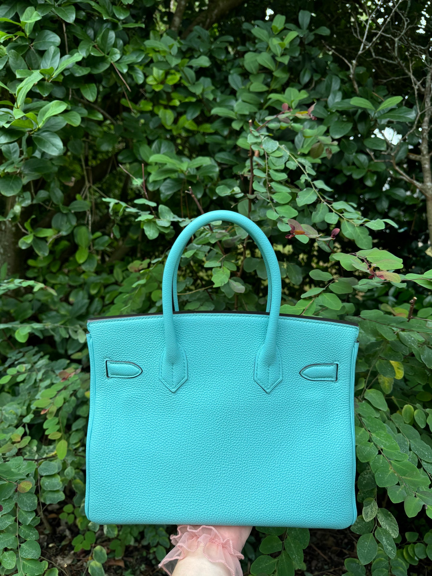 Hermes 2015 Bleu Atoll Togo Birkin 30