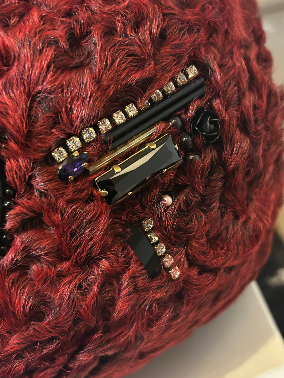 Chanel 2009 Paris - Moscou Embellished Persian Lamb Muff Clutch Bag