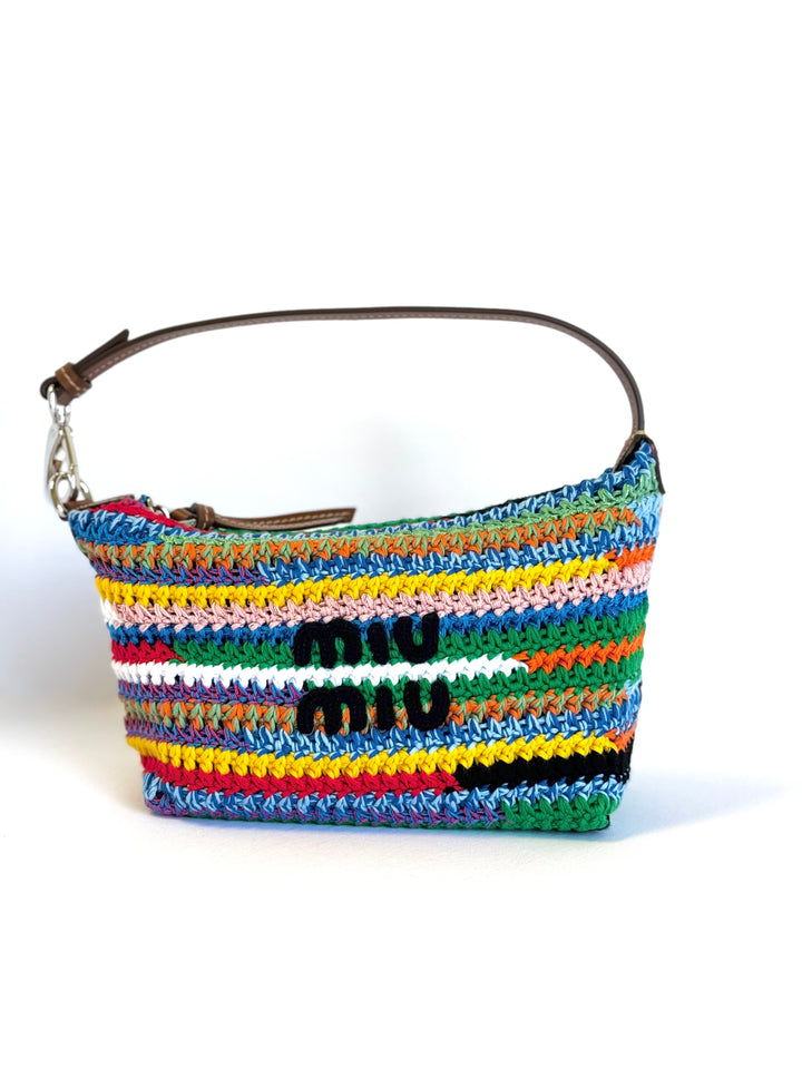 Miu Miu Crochet Multicolor Pouch Bag