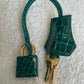 Hermes 2019 Emerald Green Shiny Alligator Kelly 25 Sellier