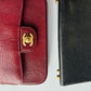 Chanel Burgundy Lizard Mini Rectangular Flap Bag