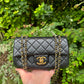 Chanel 2014 Black Lambskin Minaudières Runway "Meat Package" Flap Bag