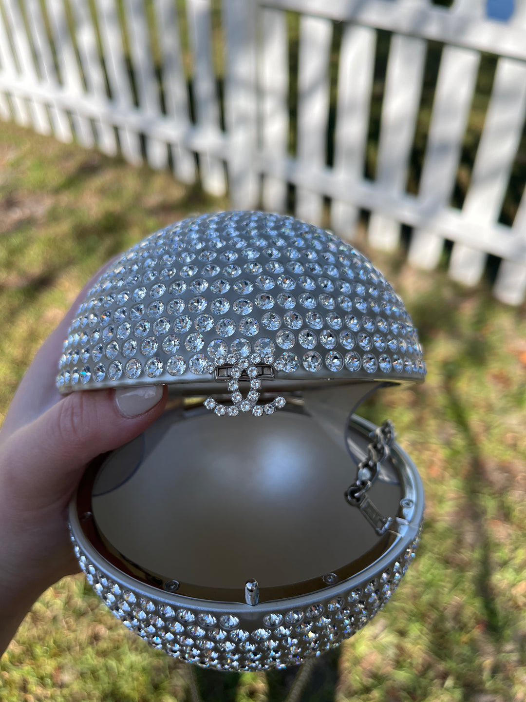 Chanel Rare Runway 2018 Crystals Minaudières Clutch Crossbody Bag