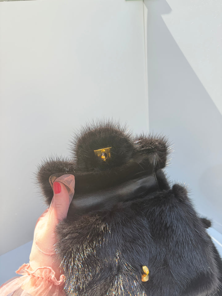 Chanel Vintage RARE Mink Kelly Parent & Child Set