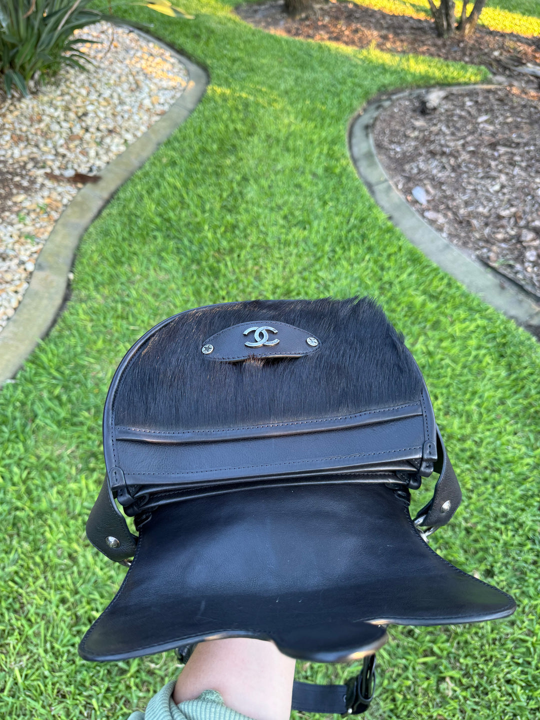 Chanel 2014 PARIS DALLAS MÉTIERS D'ART PONY HAIR CROSSBODY BULLET Flap Bag