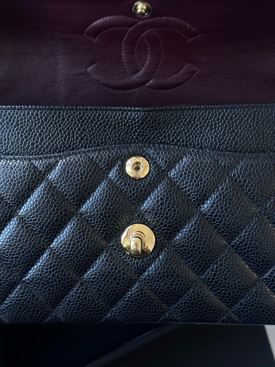 Chanel Small Black Caviar Classic Flap Bag + GHW