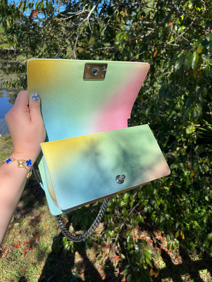 Chanel Rainbow Caviar Medium Boy Bag