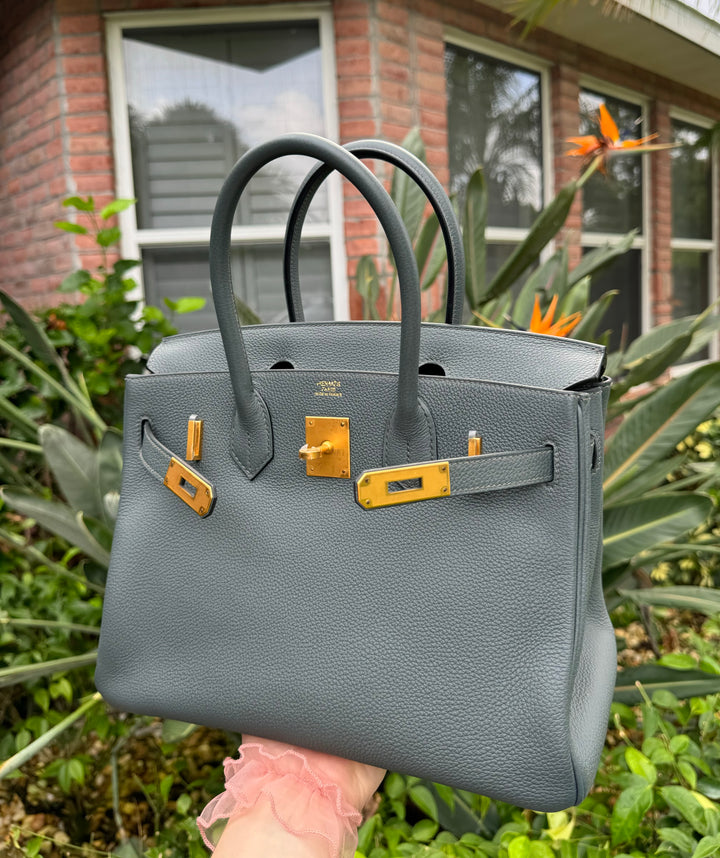 Hermes 2021 Bleu Orage Togo Birkin 30