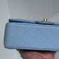 Chanel 23P Light Blue Small Caviar Double Flap