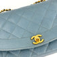 Chanel Baby Blue 24K Medium Caviar Diana Flap Bag