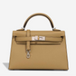 Hermes Mini Sellier Poussiere Electrum Kelly 20