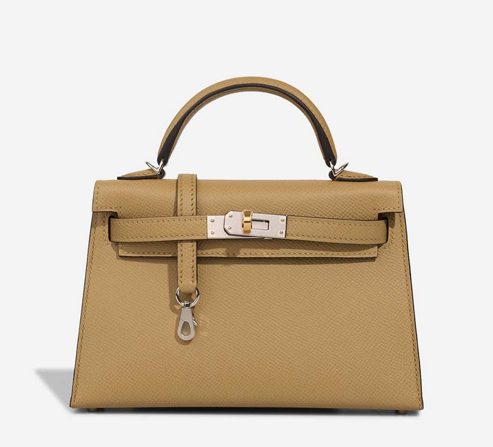 Hermes Mini Sellier Poussiere Electrum Kelly 20