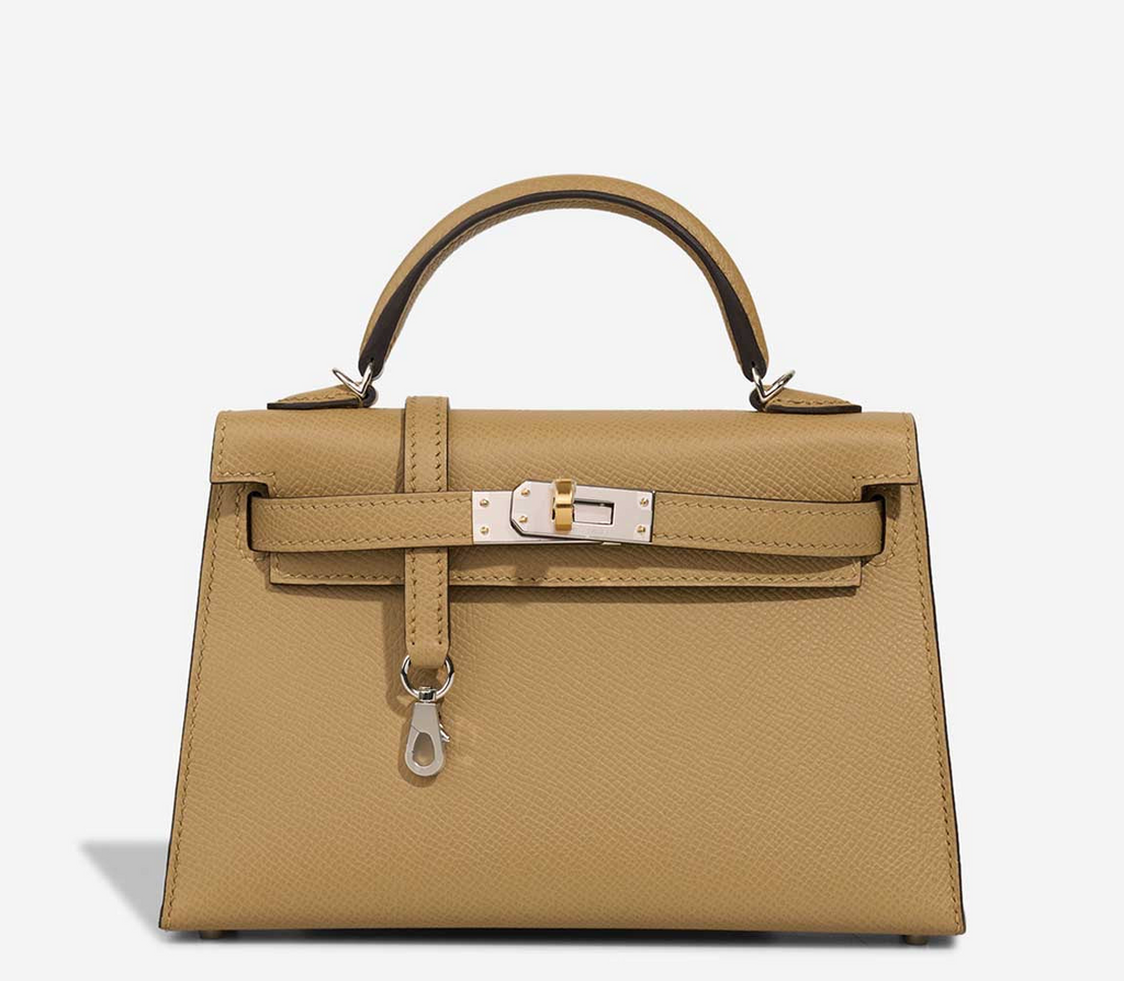 Hermes Mini Sellier Poussiere Electrum Kelly 20 – Its A Luv Story