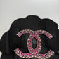 Chanel 2018 Runway Pink Strass & Resin Camelia Minaudiere