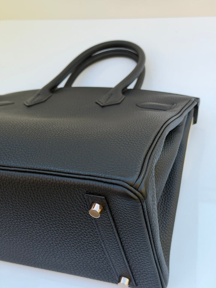 Hermès Birkin 30 — Noir Togo with Rose Gold Hardware