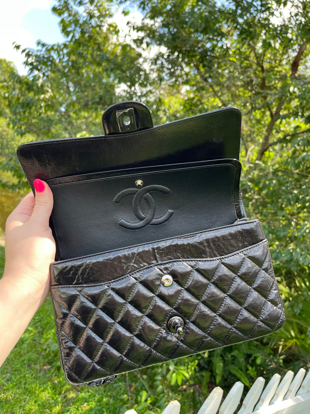 Chanel SO BLACK Medium Calfskin Double Flap Bag
