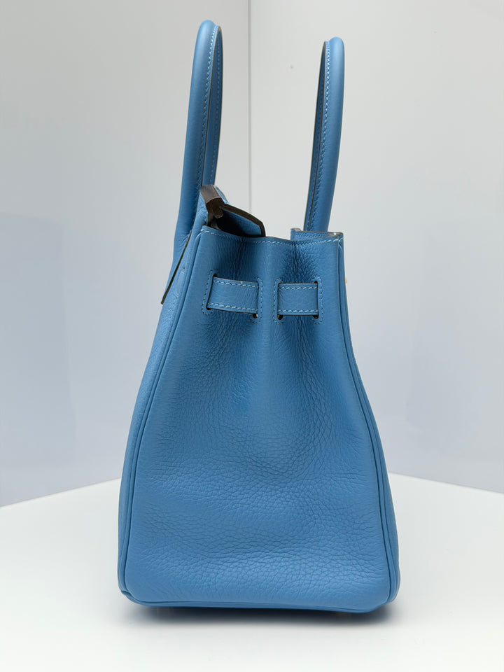 Hermes 2014 Bleu Paradis Clemence Taurillon Birkin 30