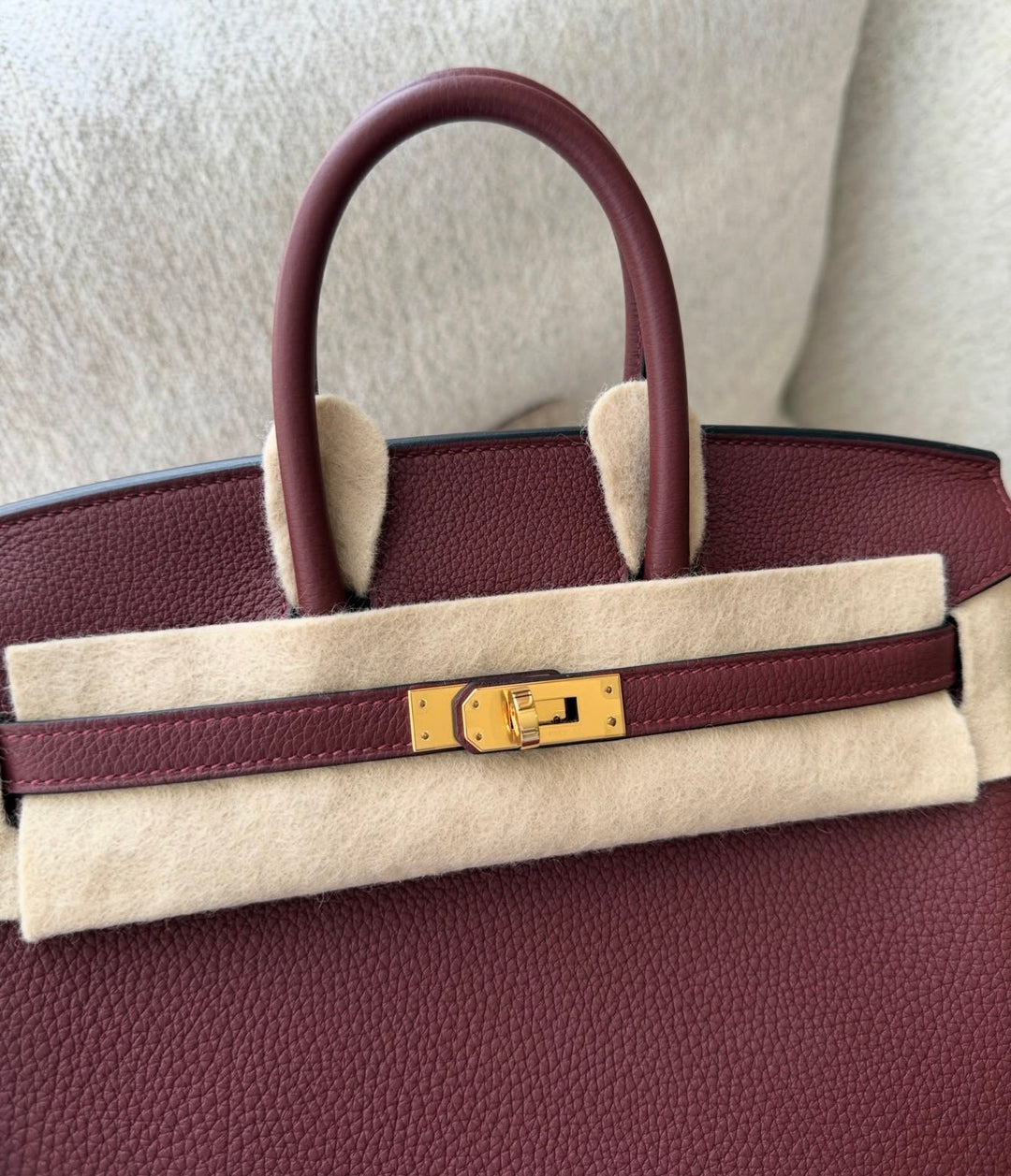 Hermès Birkin 25 Rouge H Togo Gold Hardware 2025