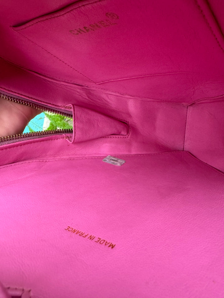 Chanel 1995 CC Barbie Pink Heart Vanity Bag