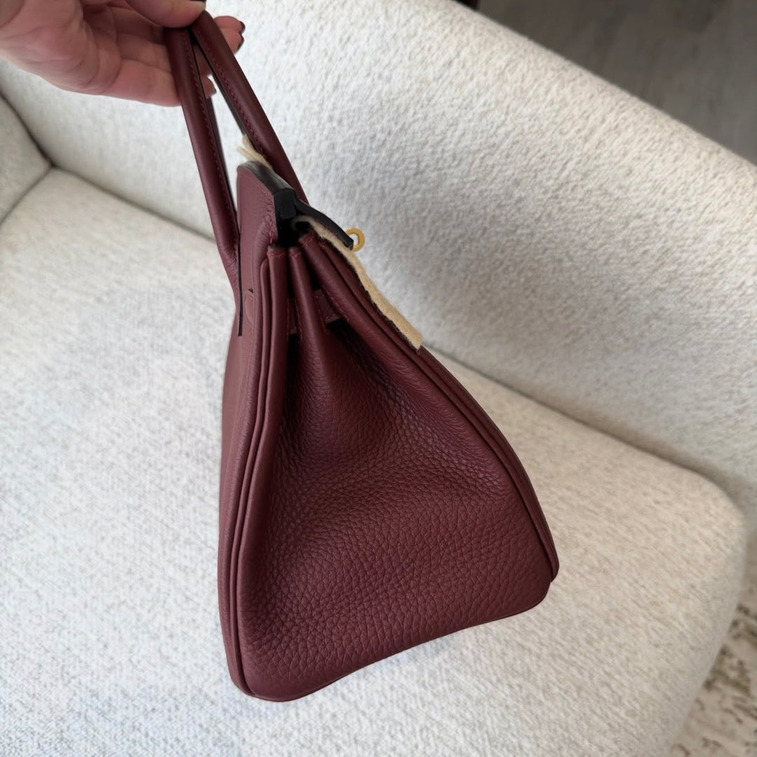 Hermès Birkin 25 Rouge H Togo Gold Hardware 2025